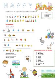 English Worksheet: EASTER