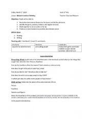 English Worksheet: 3rd Arts module 3 section 5