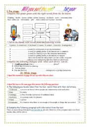 English Worksheet: WILL YOU SURF THE NET