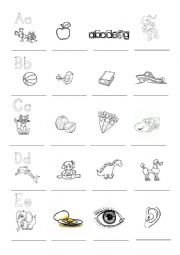 English Worksheet: ALPHABET