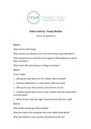 English Worksheet: Young Sheldon S01e03