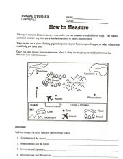 English Worksheet: How to Measure on a Map 