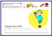 English Worksheet: READING AND WRITING WITH PHONICS part 2