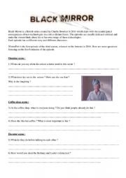 English Worksheet: Black Mirror NoseDive Worksheet
