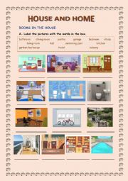 English Worksheet: House and Home