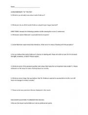 English Worksheet: 42 movie question