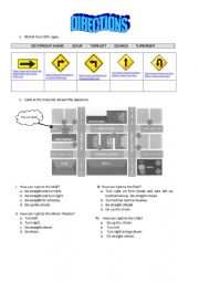 English Worksheet: Directions