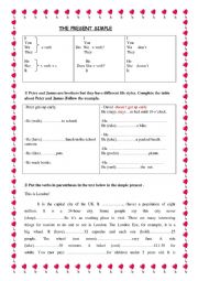 English Worksheet: Simple Present