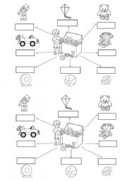 English Worksheet: toys