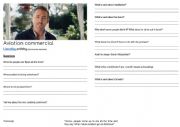 English Worksheet: Advanced listening - Ryan Reynolds new gin commercial