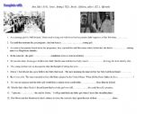 English Worksheet: The Magdalene laundries in Ireland grammar activity