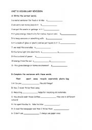 English Worksheet: QUESTION TAGS FIRST COND SECOND COND VOCABULARY