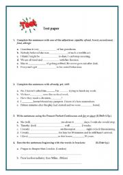 Test paper