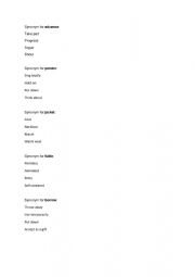 English Worksheet: Synonyms