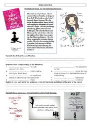 IRISH DANCING worksheet