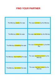 English Worksheet: Passive Voice Game