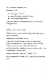 English Worksheet: Christmas in the UK