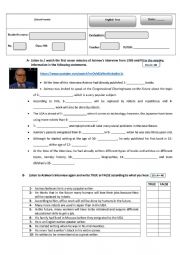 English Worksheet: Listening - Isaac Asimov