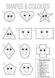 English Worksheet: Geometric shapes