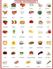 English Worksheet: Food Pictionary  1 OF 3 exercise set