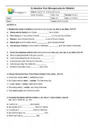 English Worksheet: Module 1: Me and the Professional World