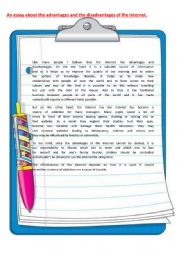 English Worksheet: An essay  