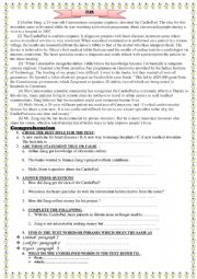 English Worksheet: EXAM . READING COMPREHENSION / LANGUAGE / WRITING