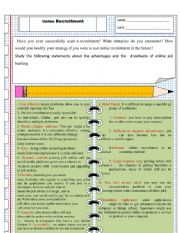 English Worksheet: online hunting