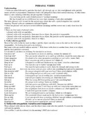 English Worksheet: PHRASAL VERBS