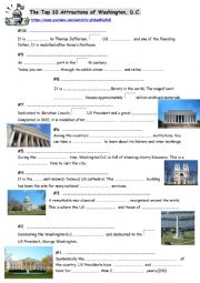 English Worksheet: watch the video and fill in the gaps