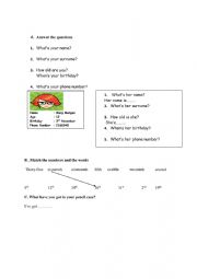 English Worksheet: revison