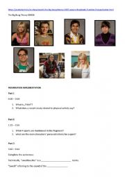 English Worksheet: the big bang theory - sport