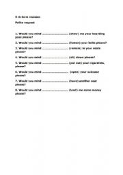 English Worksheet: 9 th form revision