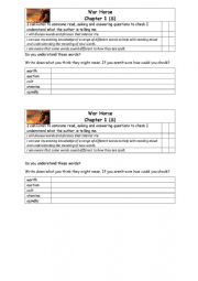 English Worksheet: War Horse