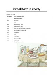 English Worksheet: Breakfast