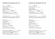 English Worksheet: The greatest day