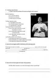 English Worksheet: Space exploration