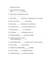 English Worksheet: Unreal Past exercises 