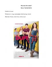 The DUFF Movie activity for MYP/DP