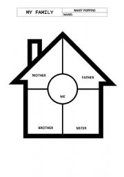 English Worksheet: my family house 