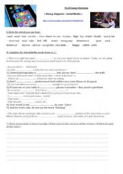 English Worksheet: social media manners