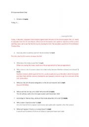 English Worksheet: Listening Comprehension on Brexit