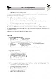 English Worksheet: Gothic fiction grammar