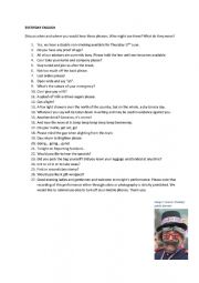 English Worksheet: Everyday English