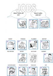 English Worksheet: jobs