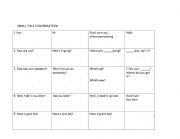 English Worksheet: Small Talk Conversation 