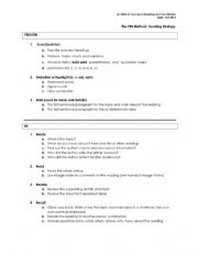 English Worksheet: PR4 Method