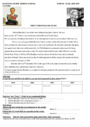 English Worksheet: biography reading comprehension