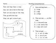 English Worksheet: Reading comprehension for Phonics