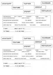 English Worksheet: social networks